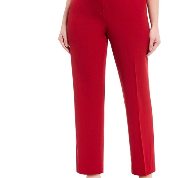 Kasper Bold Red Women's Pants - Picture 2 of 13